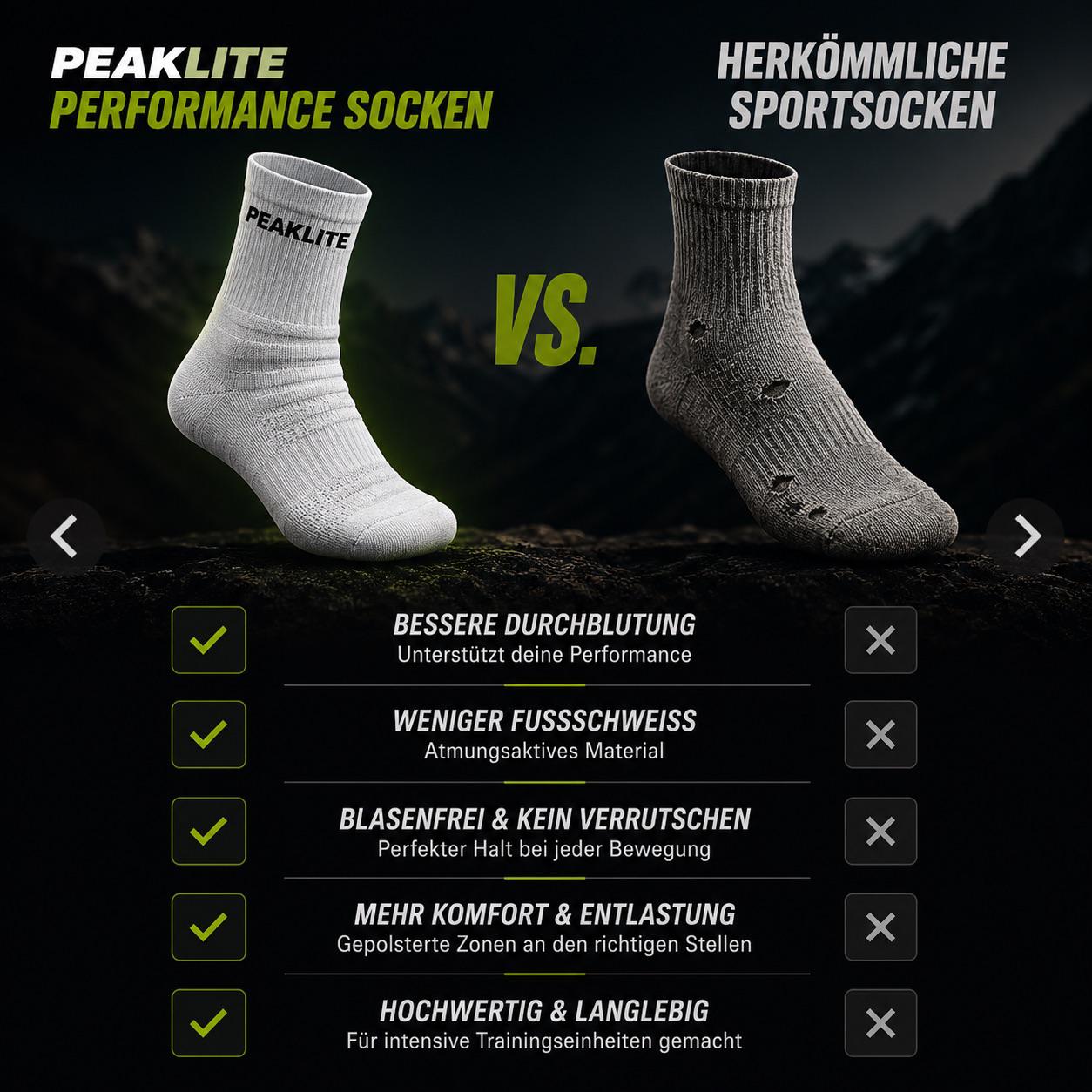 PEAKLITE - Run Socks